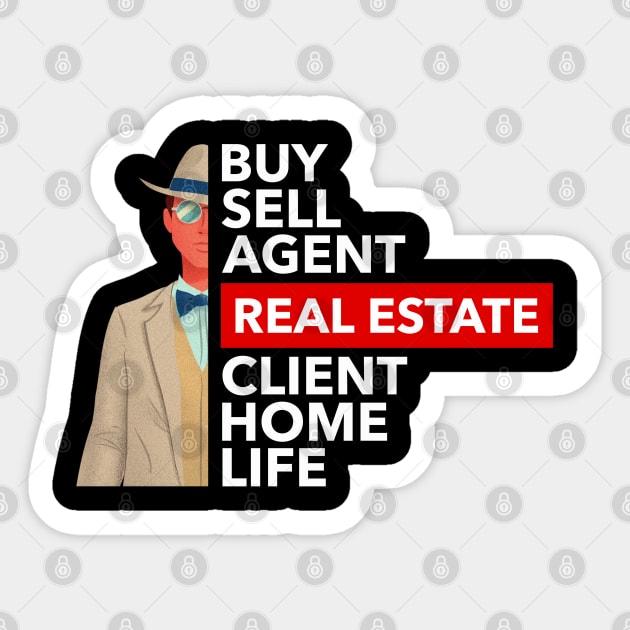 Real Estate Words Man Sticker by The Favorita